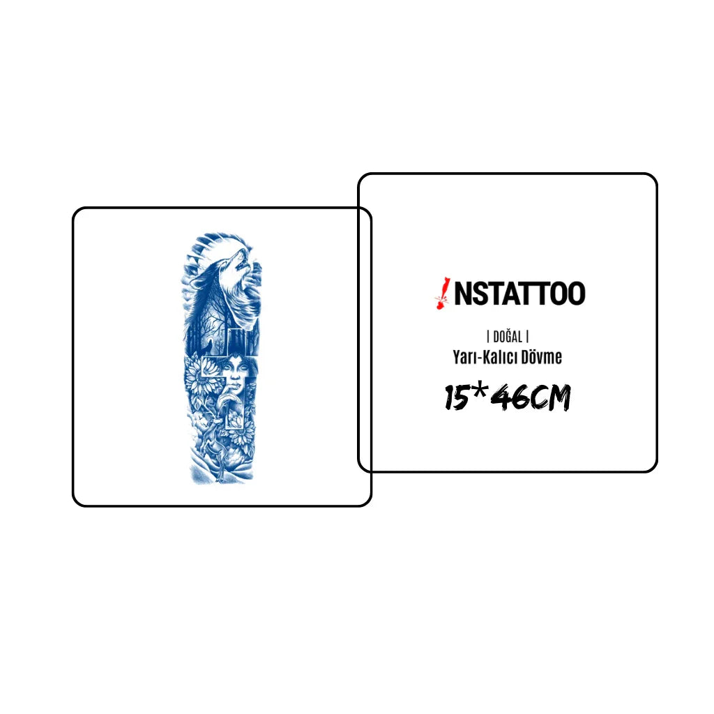 (Full Sleeve) Dired - Semi-Permanent Tattoo