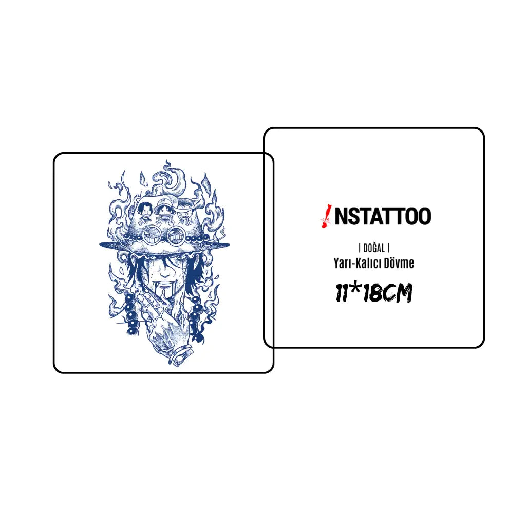 (OP) Brothers - ACE-Sabo-Luffy - Semi-Permanent Tattoo