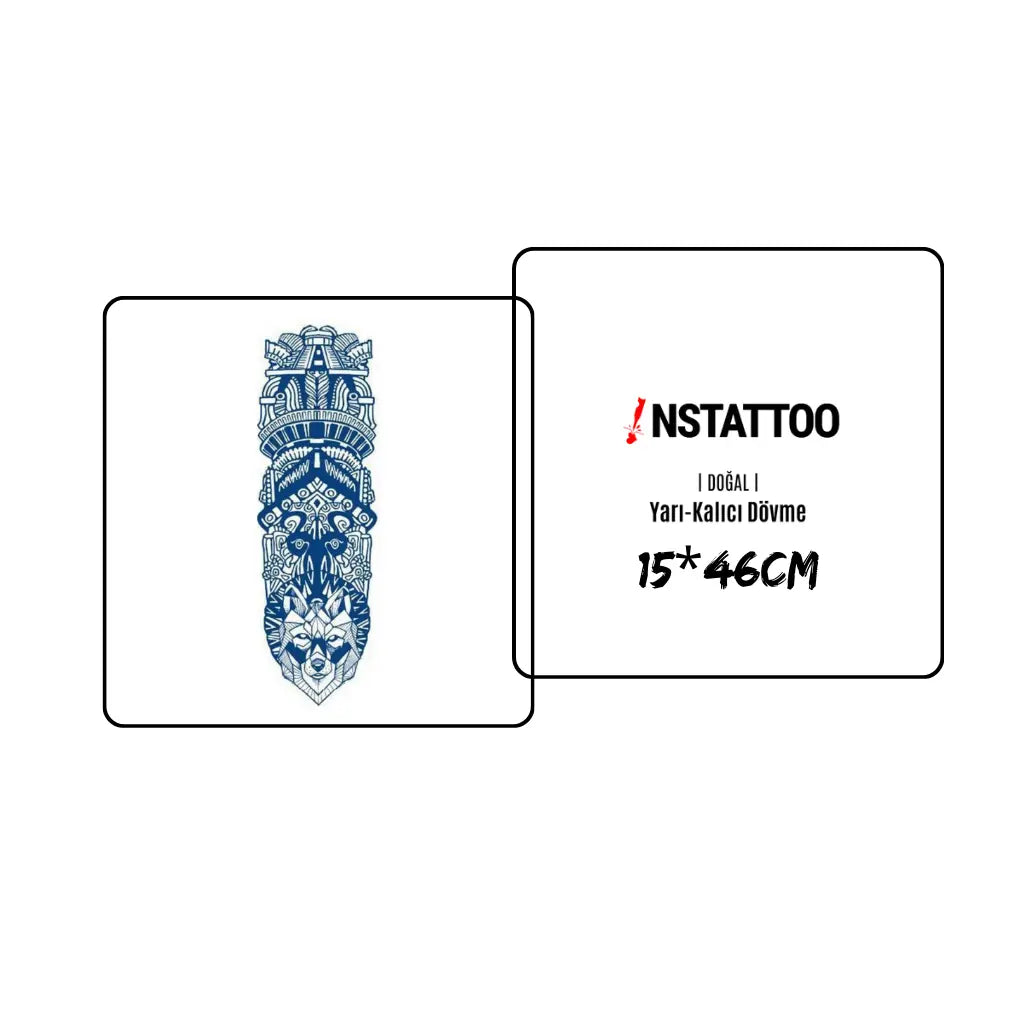 (Full Sleeve) Civilization - Semi-Permanent Tattoo