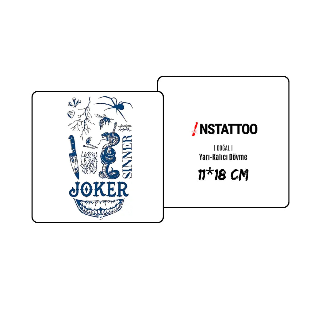 Sinner - Semi-Permanent Tattoo