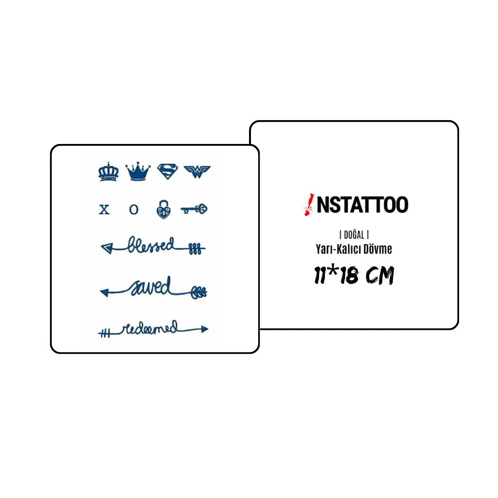 (Limited Stock) Royal - Semi-Permanent Tattoo Paketi