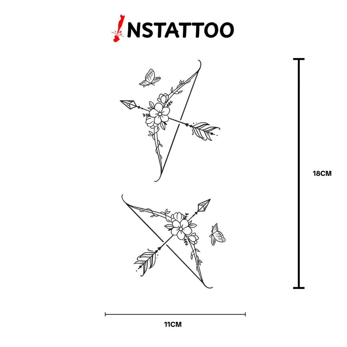 Bow -Semi-Permanent Tattoo