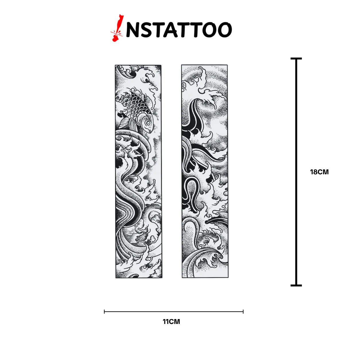 Koi 2 - Semi-Permanent Tattoo