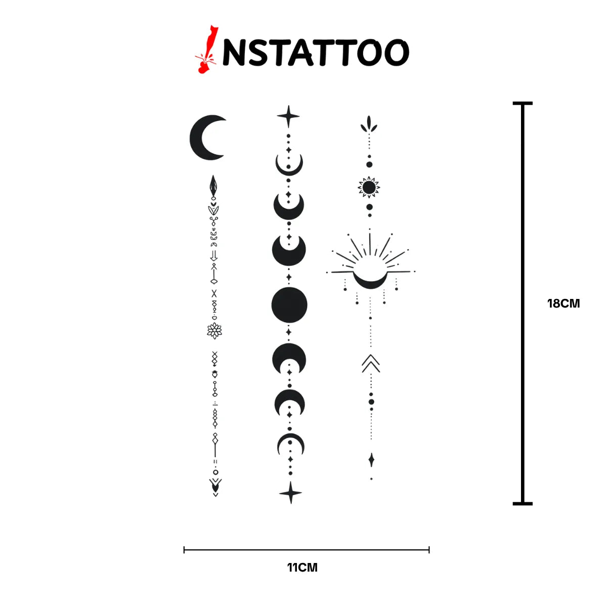 (3 Tattoo) L U N A R - Semi-Permanent Tattoo