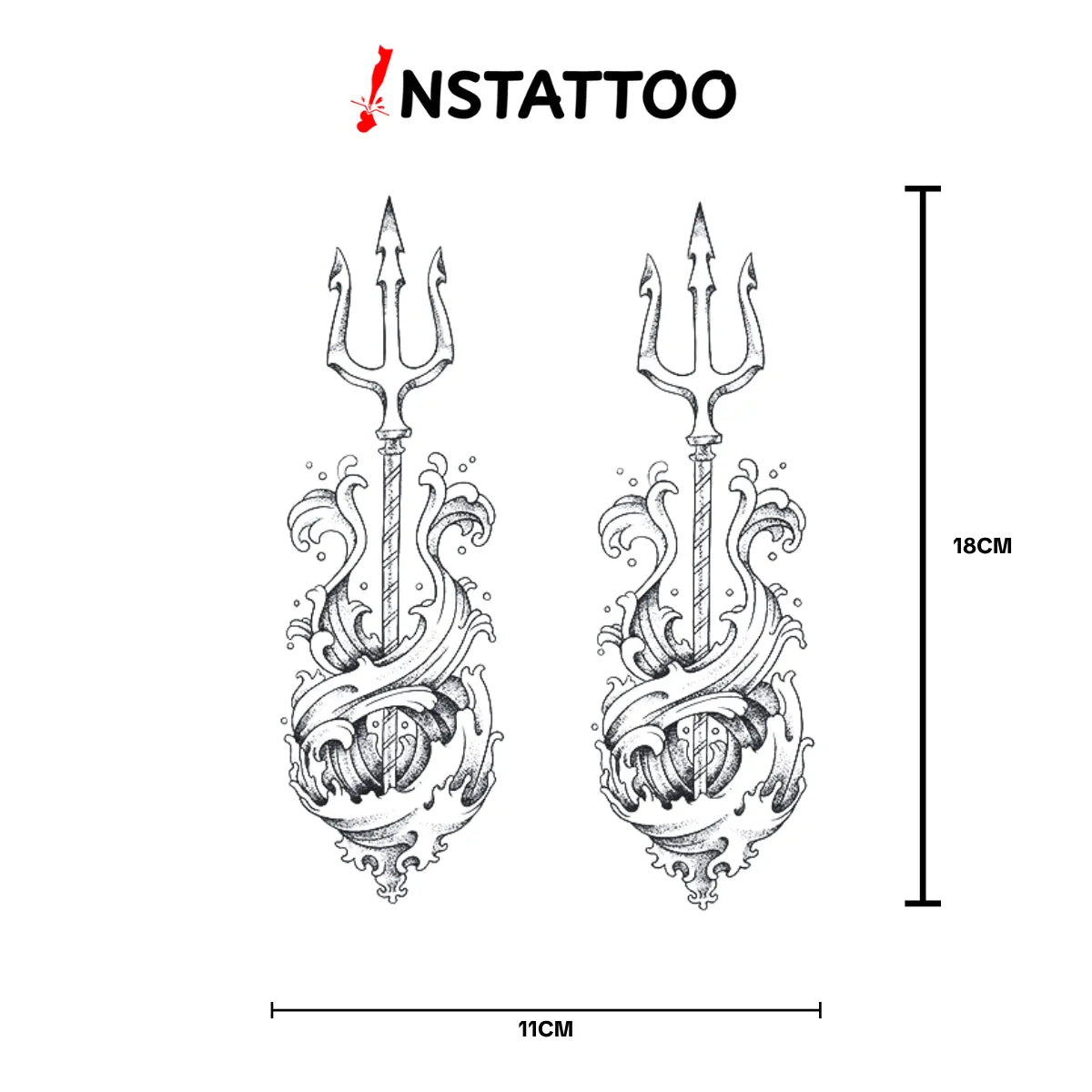 Neptun 2 - Semi-Permanent Tattoo