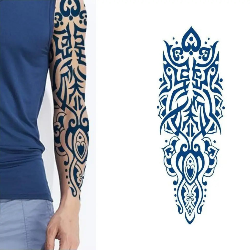 (Full Sleeve) Blood Art - Semi-Permanent Tattoo