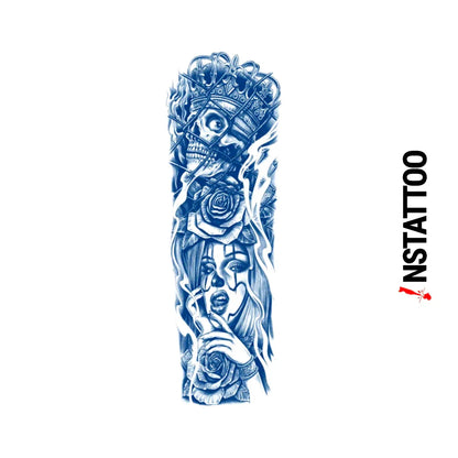 (Full Sleeve) Tempt - Semi-Permanent Tattoo