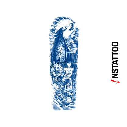 (Full Sleeve) Dired - Semi-Permanent Tattoo