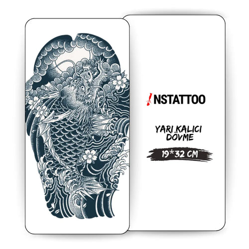 (Chest-Arm-Sleeve) Tiamat - Semi-Permanent Tattoo