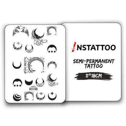 (17 Tattoo) M O O N - Semi-Permanent Tattoo