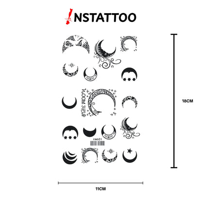 (17 Tattoo) M O O N - Semi-Permanent Tattoo