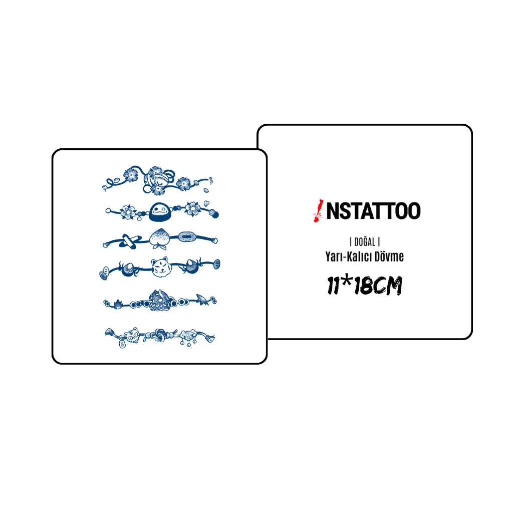 (6 Tattoo) Edo Chain - Semi-Permanent Tattoo