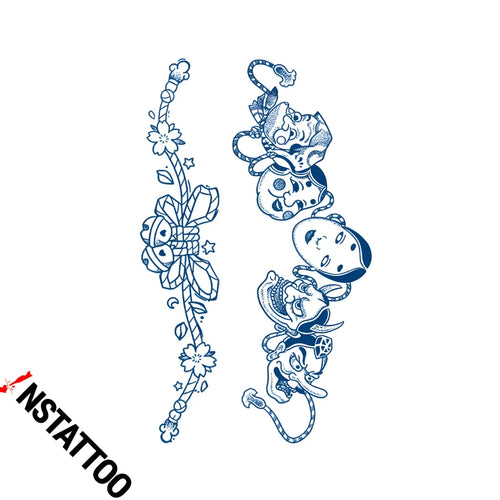 (2 Tattoo) Oni Chain - Semi-Permanent Tattoo