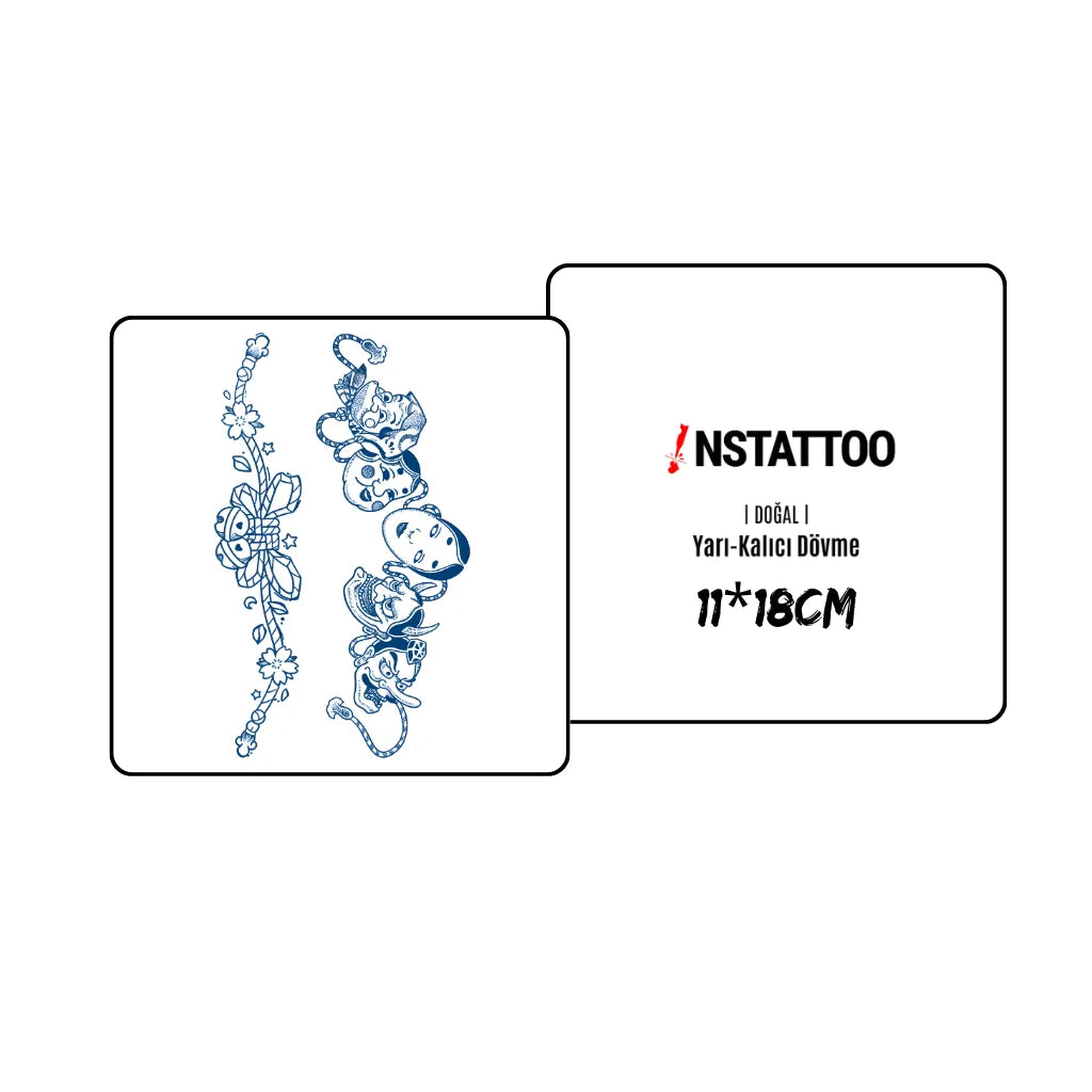 (2 Tattoo) Oni Chain - Semi-Permanent Tattoo