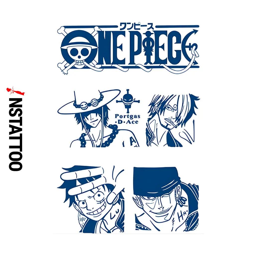 (OP) Monster Trio + Ace - Semi-Permanent Tattoo