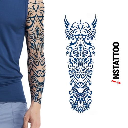 (Full Sleeve) Drakoyani - Semi-Permanent Tattoo