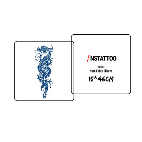 (Full Sleeve) Longshen - Semi-Permanent Tattoo