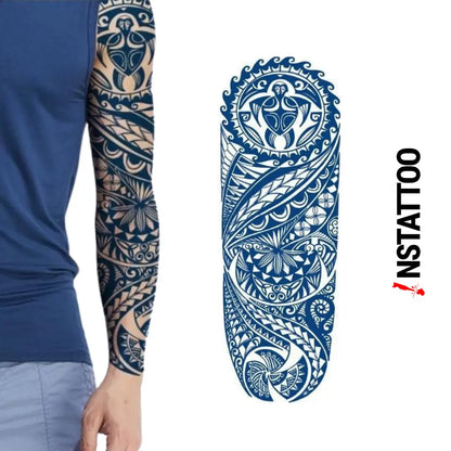 (Full Sleeve) Shell - Semi-Permanent Tattoo