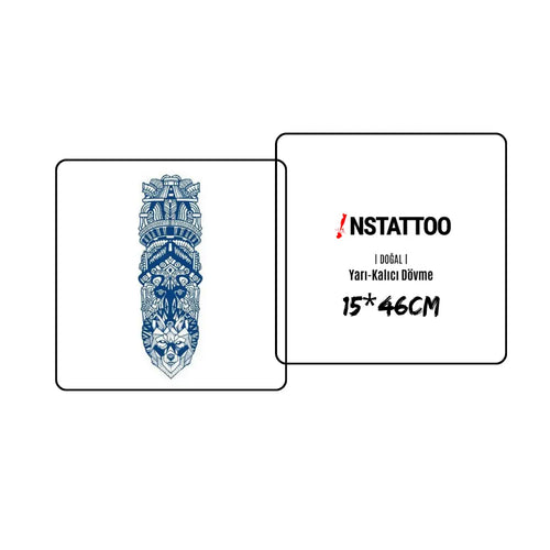 (Full Sleeve) Civilization - Semi-Permanent Tattoo