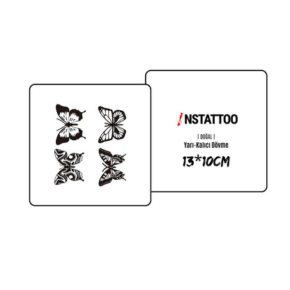 (4 Tattoo) Butterflies- Semi-Permanent Tattoo