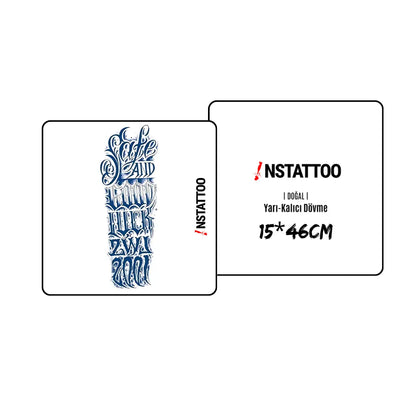 (Full Sleeve) LUCK -Semi-Permanent Tattoo