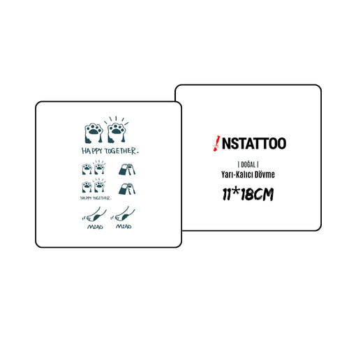 Meow Couple  - Semi-Permanent Tattoo