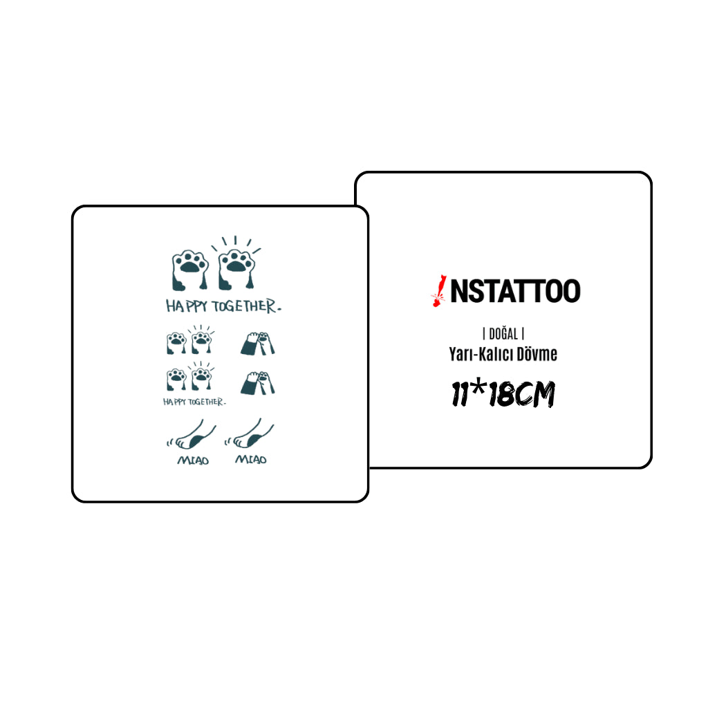 Meow Couple  - Semi-Permanent Tattoo