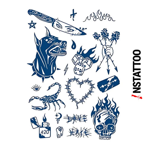 (14 Tattoo) Gilette - Semi-Permanent Tattoo