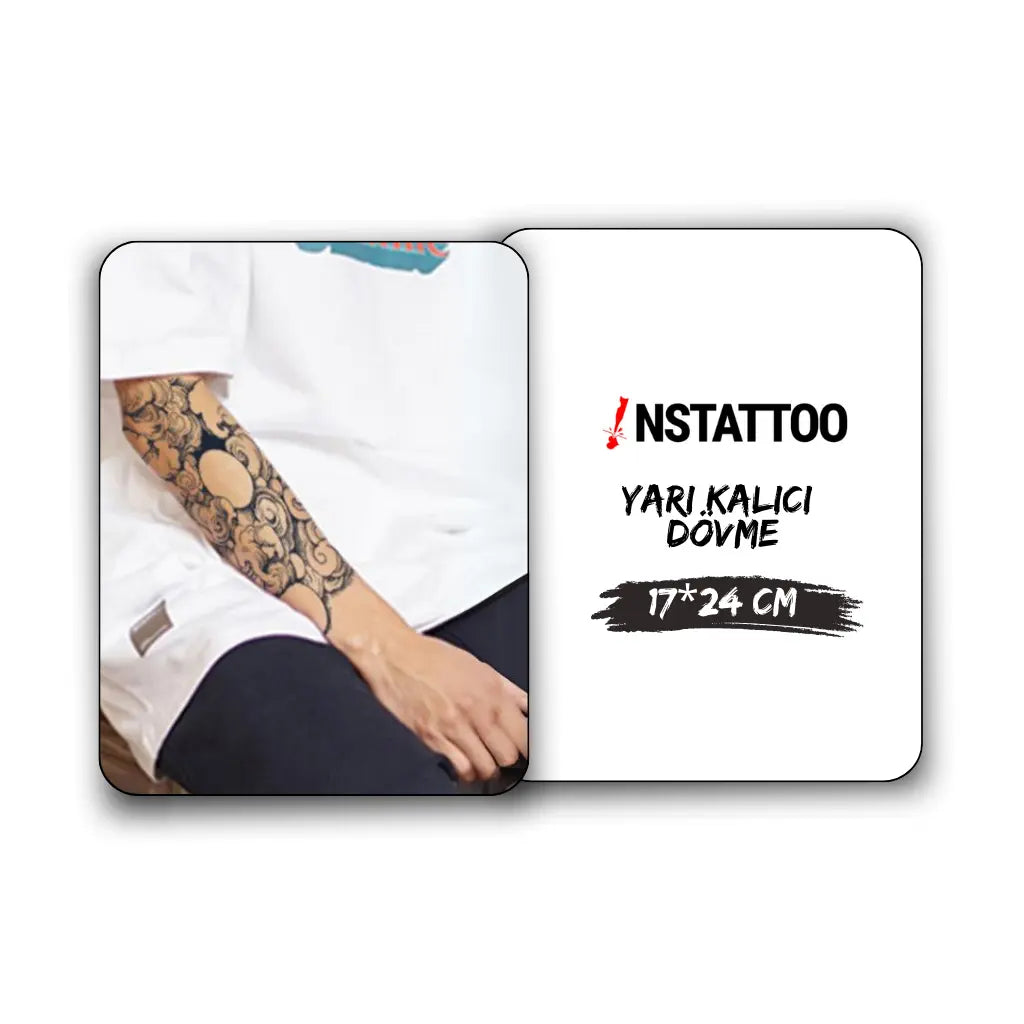 (Half Arm Sleeve) Cloud - Semi-Permanent Tattoo