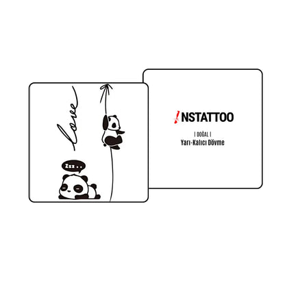 Panda - Semi-Permanent Tattoo - instattoo