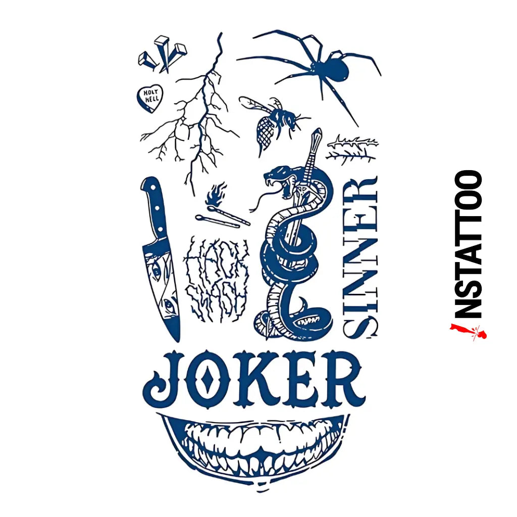 Sinner - Semi-Permanent Tattoo