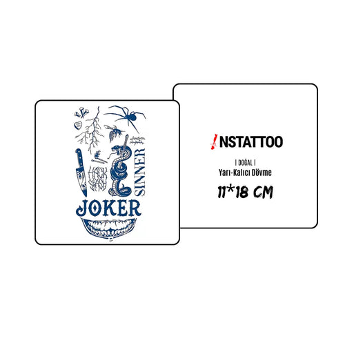 Sinner - Semi-Permanent Tattoo