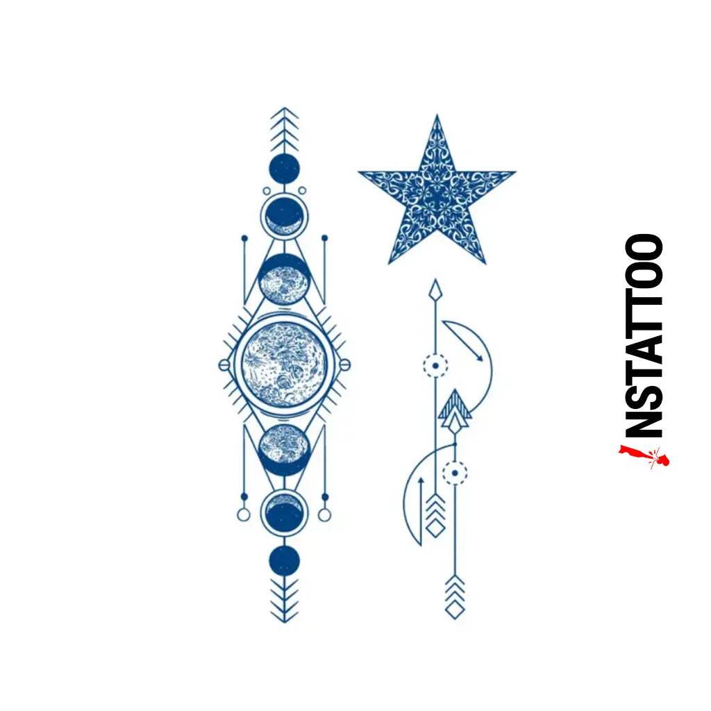 (3 Tattoo) Stellar -Semi-Permanent Tattoo