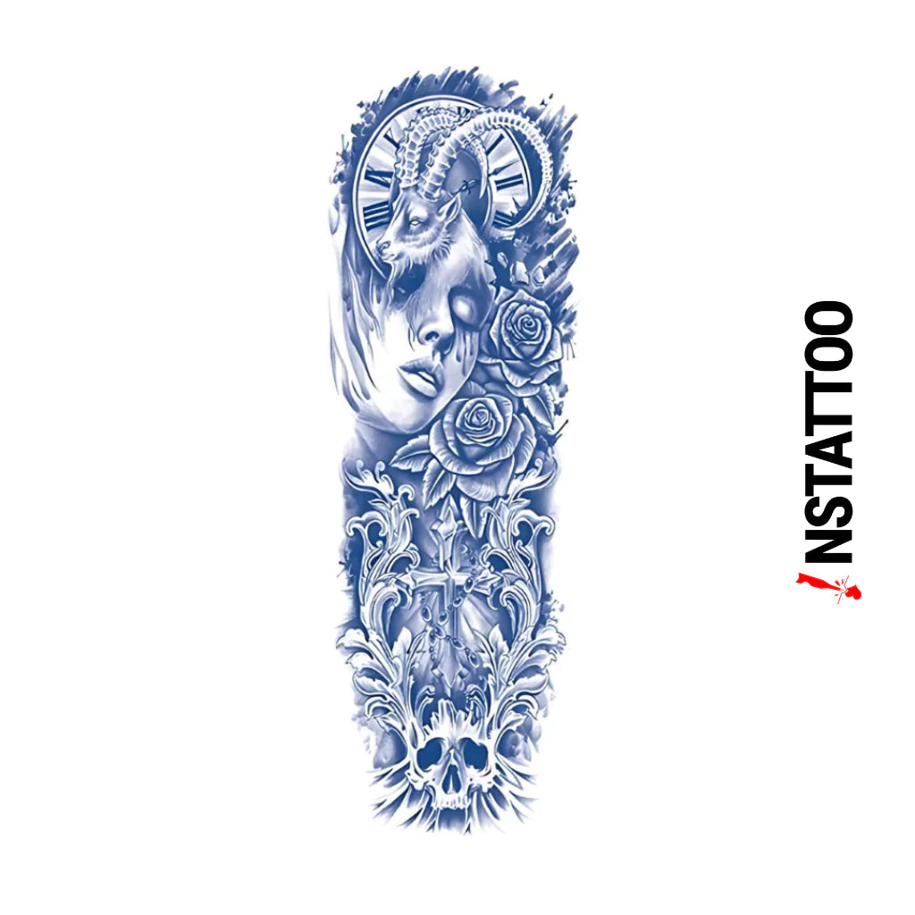 (Full Sleeve) Timeless - Semi-Permanent Tattoo