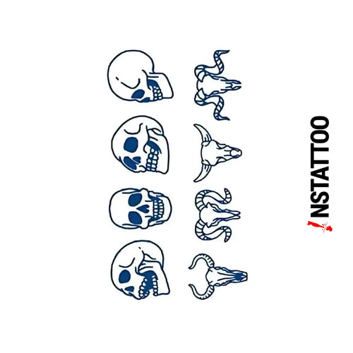 (Limited Stock) Skull - Semi-Permanent Tattoo