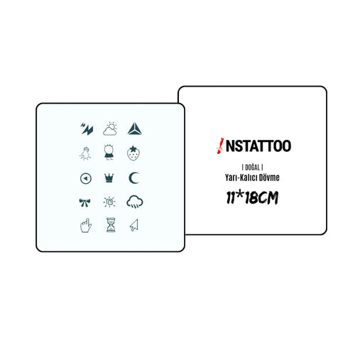 (15 Tattoo) Minimal Package - Semi-Permanent Tattoo