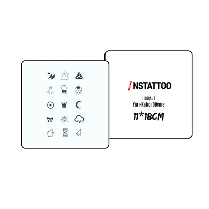 (15 Tattoo) Minimal Package - Semi-Permanent Tattoo