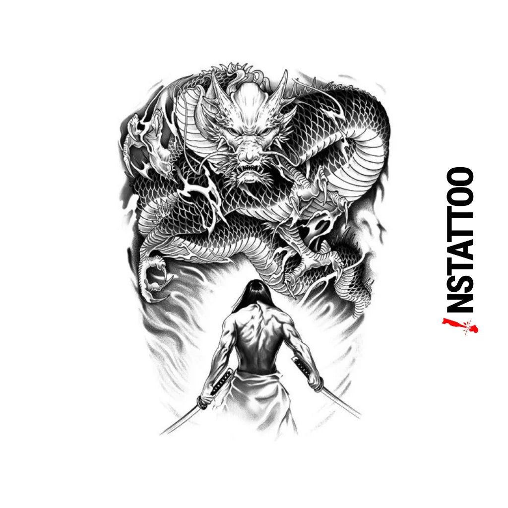 Oden's Battle - Semi-Permanent Tattoo