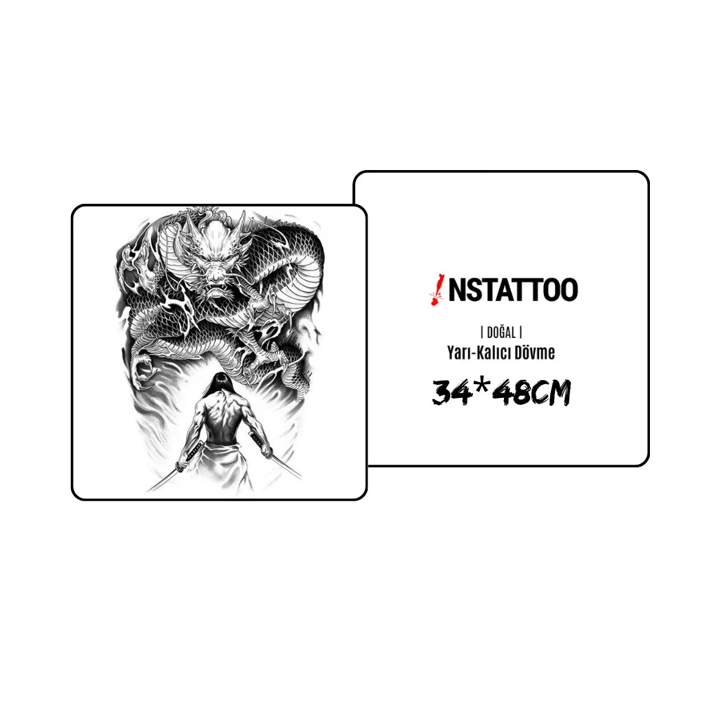 Oden's Battle - Semi-Permanent Tattoo