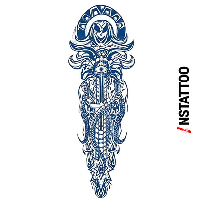 (Full Sleeve) AKU - Semi-Permanent Tattoo