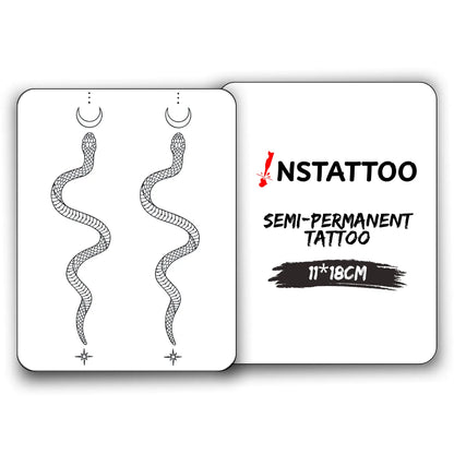 Cosmic Snake Couple - Semi Permanent Tattoo