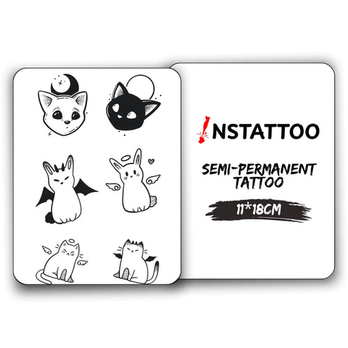 Couple Kitten - Semi-Permanent Tattoo