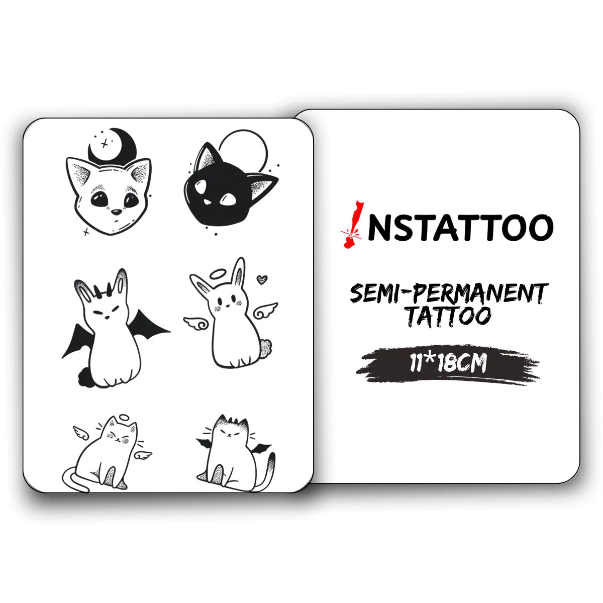 Couple Kitten - Semi-Permanent Tattoo