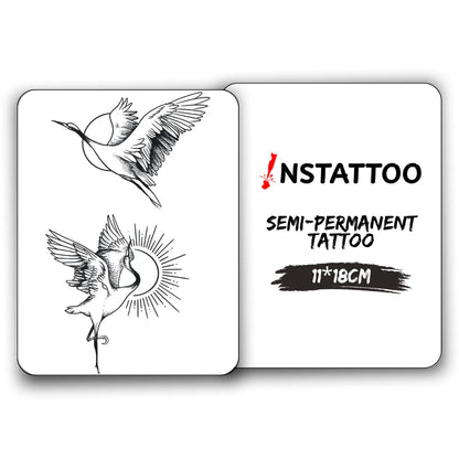 Crane Couple - Semi-Permanent Tattoo