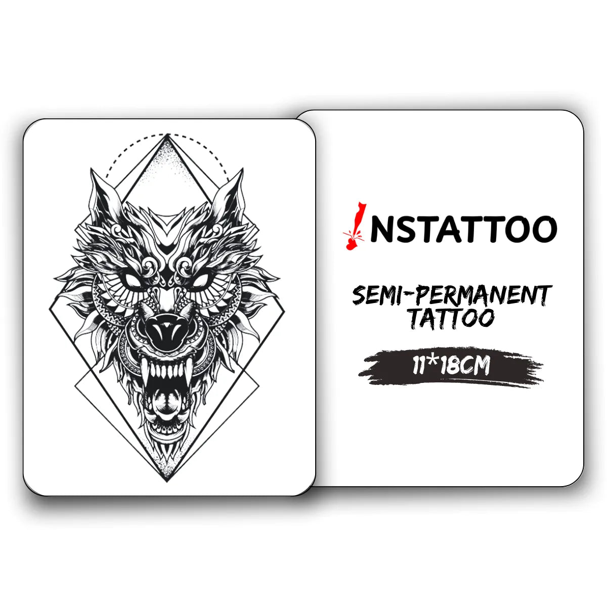 Direwolf- Semi-Permanent Tattoo