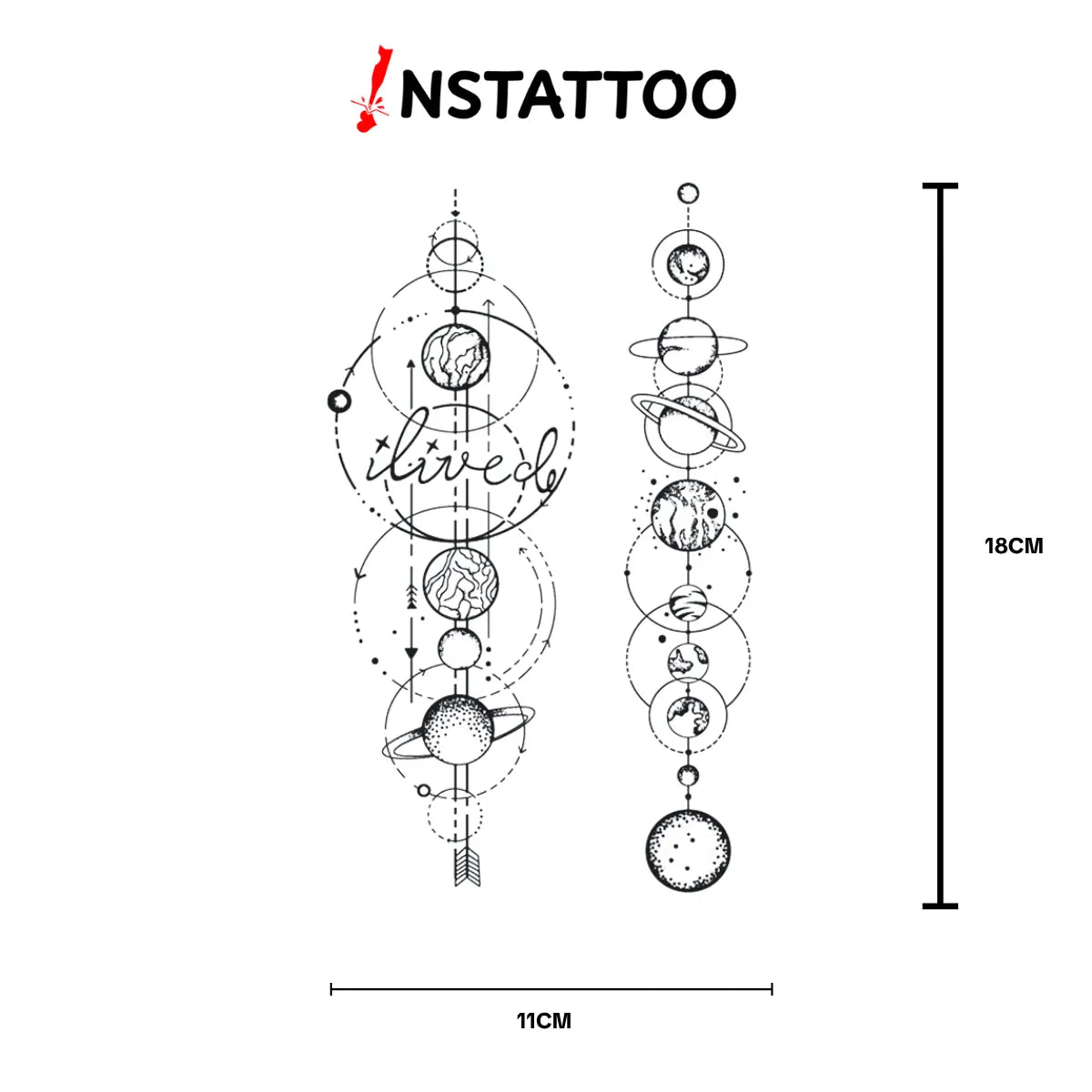 Ekinoks 2 Piece - Semi-Permanent Tattoo