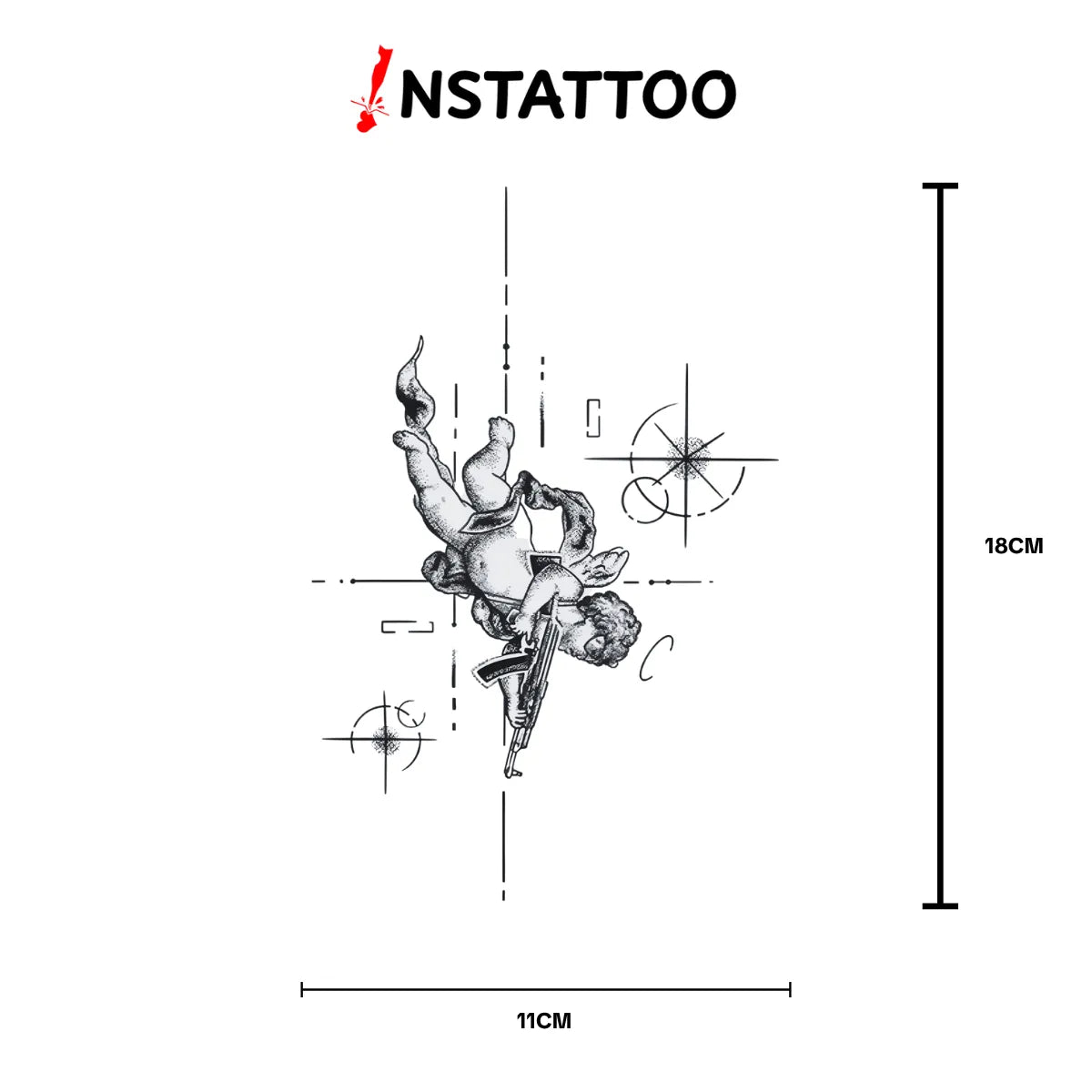 Eros-47 -Semi-Permanent Tattoo