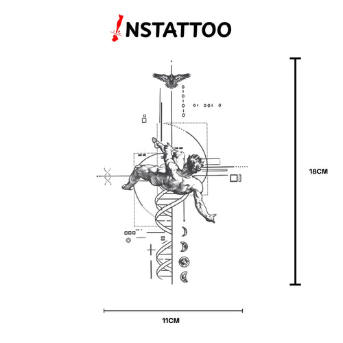 (Special Design) F A L L E N - Semi-Permanent Tattoo