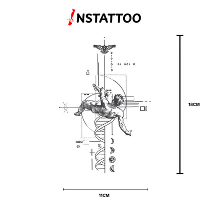 (Special Design) F A L L E N - Semi-Permanent Tattoo