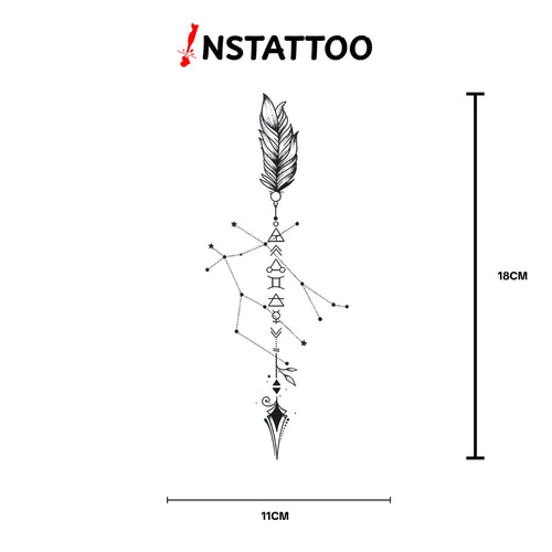 Feather - Semi-Permanent Tattoo
